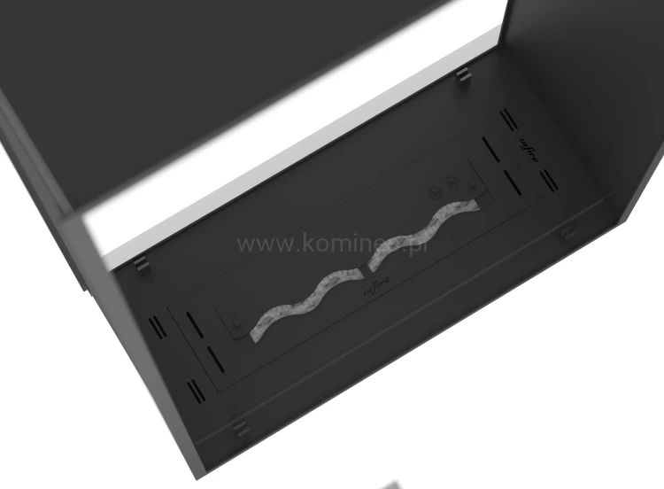 Biokominek do zabudowy INFIRE 2 SIDE 1600 SLIM LINE vis a vis pionowy