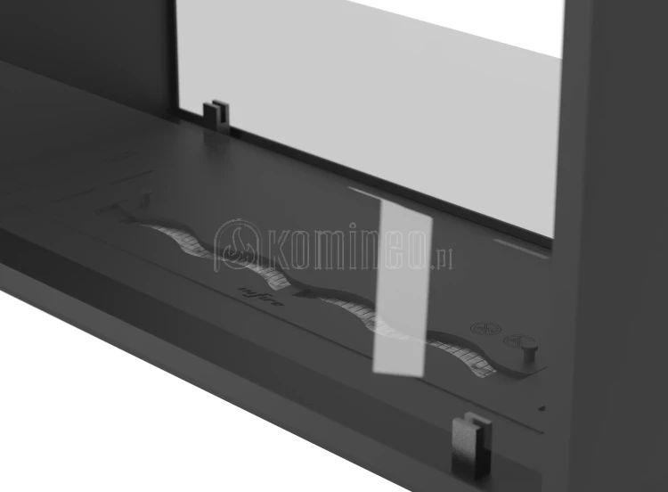 Biokominek do zabudowy INFIRE 2 SIDE 1600 SLIM LINE vis a vis pionowy