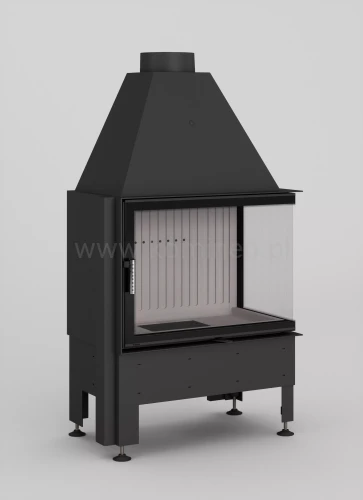 HAJDUK VOLCANO 2PT-S prawy Wkład kominkowy narożny