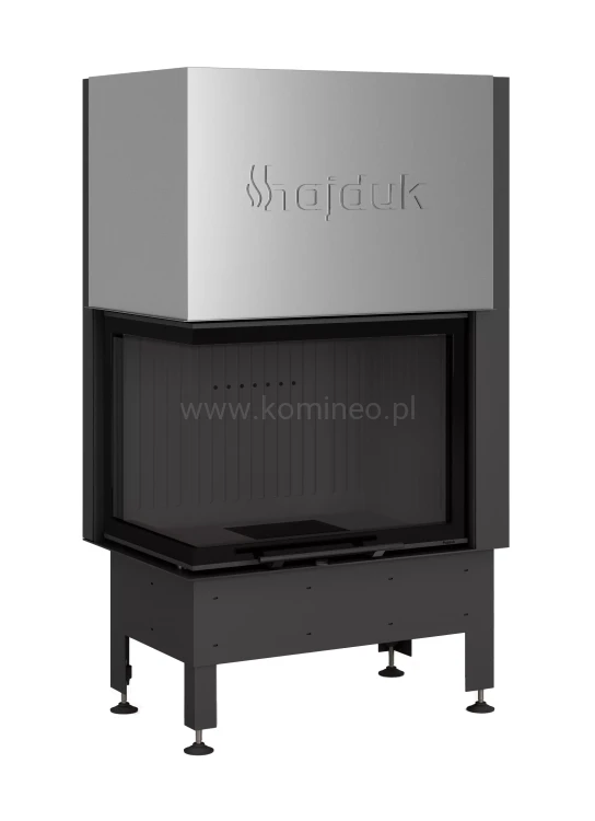 HAJDUK VOLCANO 2LTh-S Wkład kominkowy narożny ciemna ceramika