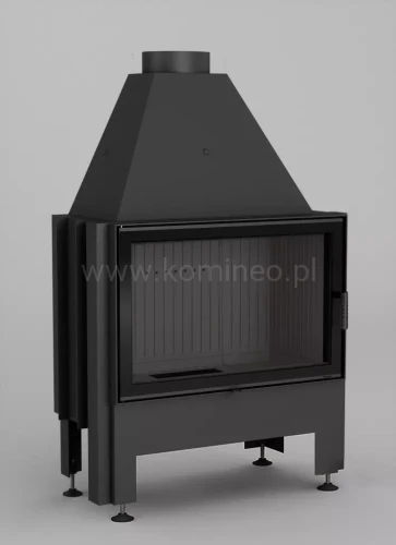 HAJDUK VOLCANO AT Wkład kominkowy ciemna ceramika