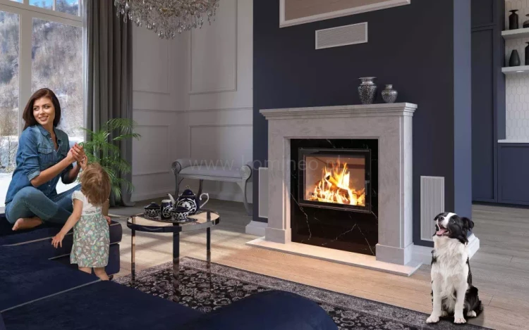 HAJDUK VOLCANO AT Wkład kominkowy aranżacja