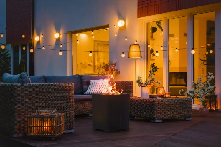 Palenisko ogrodowe UNICO BOX aranżacja