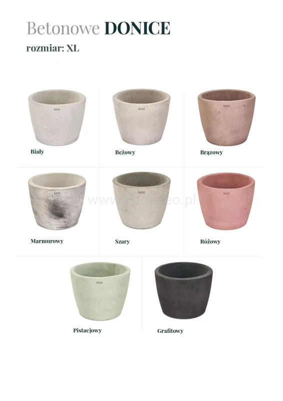 Donica betonowa KIINI XL kolorystyka