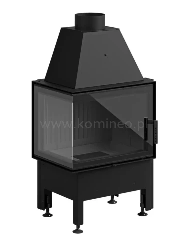 Wkład kominkowy HAJDUK SMART 2LXT lewy ciemna ceramika