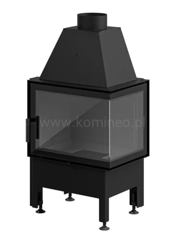 Wkład kominkowy HAJDUK SMART 2PXT prawy ciemna ceramika