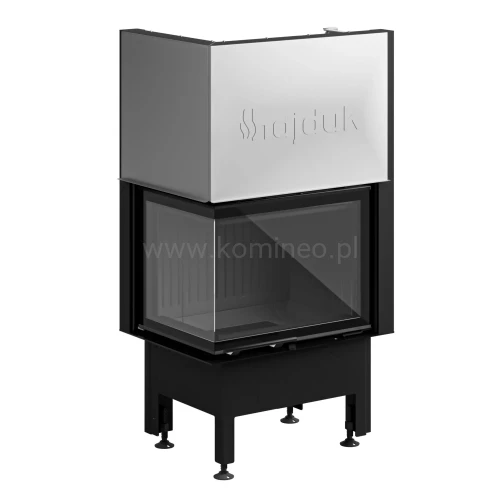 Wkład kominkowy HAJDUK SMART 2LXTh lewy ciemna ceramika
