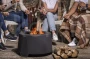 Żeliwne palenisko ogrodowe INFIRE INGARDEN FIREPLY, bezdymne, z grillem - aranżacja
