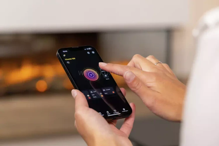 DIMPLEX VIVENTE PLUS 75 Kominek elektryczny do zabudowy aplikacja mobilna