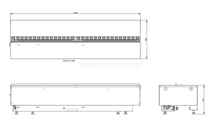 DIMPLEX Kaseta 1000 Projects Multi Colour 3D Optimyst schemat