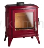 INVICTA SEDAN M 9160-47 emalia czerwona Piec kominkowy żeliwny