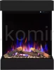 Kominek elektryczny trójstronny AFLAMO DAME BLACK