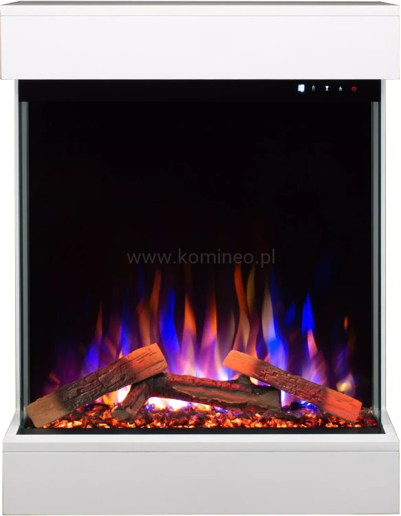 Kominek elektryczny trójstronny AFLAMO DAME WHITE