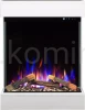 Kominek elektryczny trójstronny AFLAMO DAME WHITE