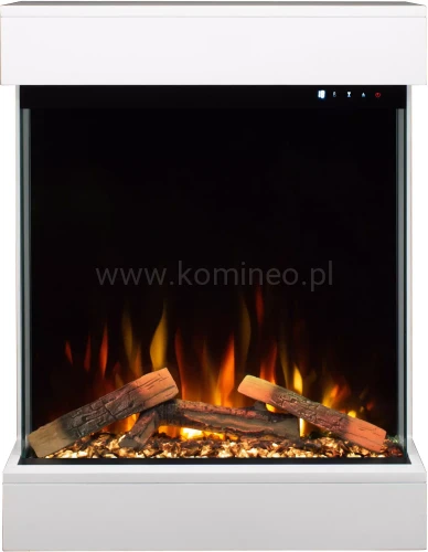 Kominek elektryczny trójstronny AFLAMO DAME WHITE