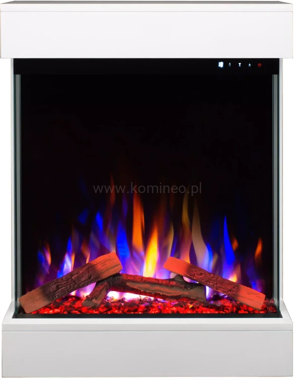 Kominek elektryczny trójstronny AFLAMO DAME WHITE