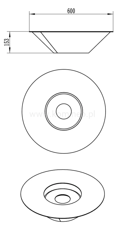 AFLAMO LUA Biokominek wolnostojący
