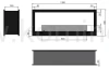 Biokominek do zabudowy INFIRE 2 SIDE 1200 - schemat