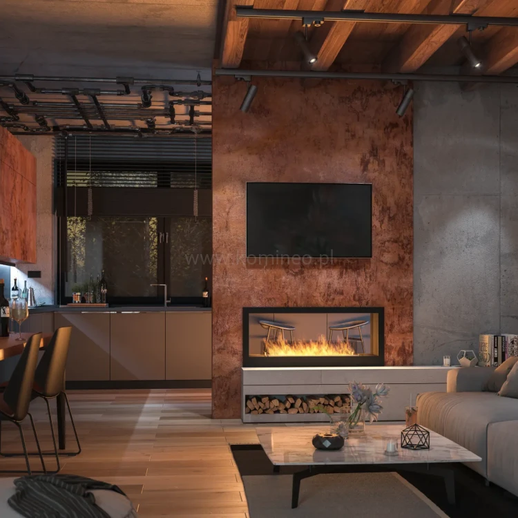 Biokominek do zabudowy INFIRE 2 SIDE 1200