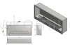 Biokominek INFIRE INSIDE 1200 BLACK - schemat