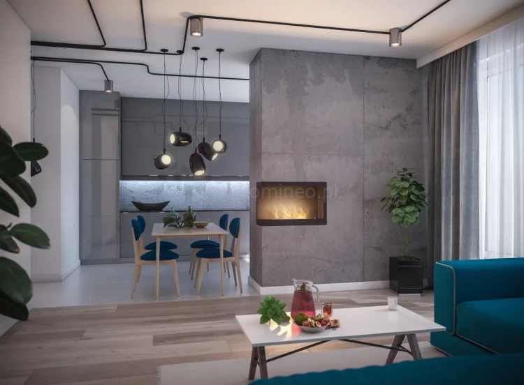 INFIRE INSIDE L800 Vers1 lewy Biokominek do zabudowy narożny