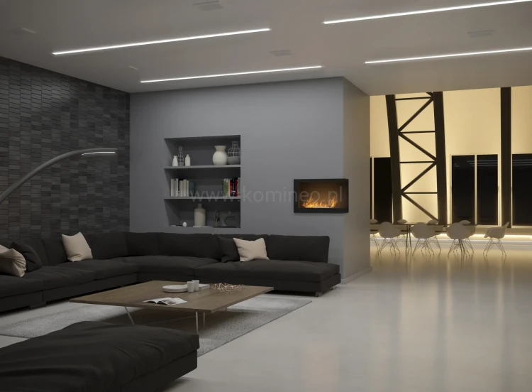 INFIRE INSIDE P800 Vers1 prawy Biokominek do zabudowy narożny