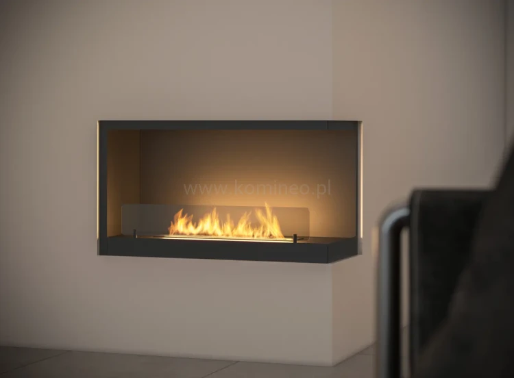 INFIRE INSIDE P800 Vers2 prawy Biokominek do zabudowy narożny