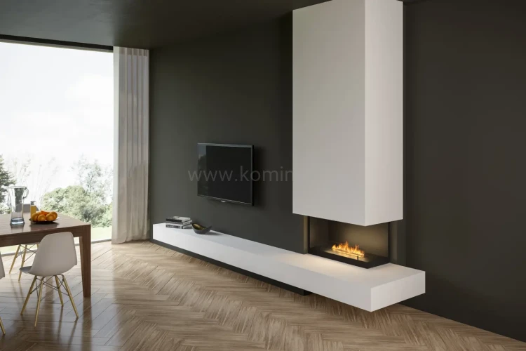 INFIRE INSIDE P800 Vers2 prawy Biokominek do zabudowy narożny