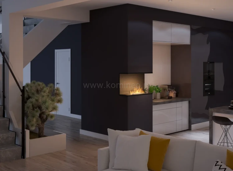 INFIRE INSIDE C800 Vers2 Biokominek do zabudowy trójstronny