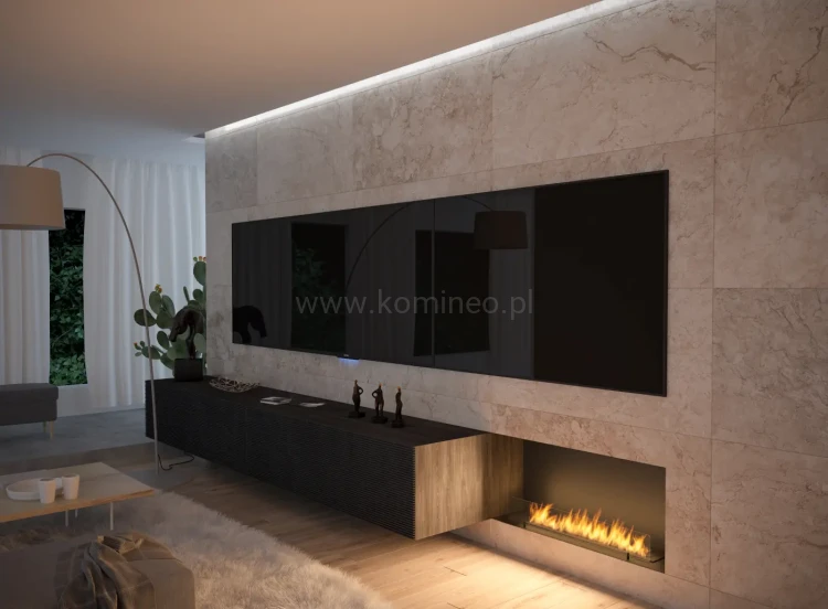 INFIRE INSIDE C1000 Vers1 Biokominek do zabudowy trójstronny