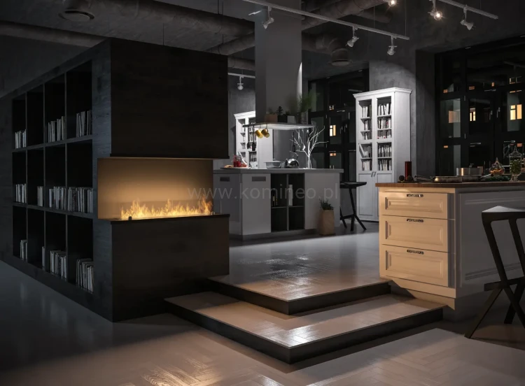 INFIRE INSIDE C1000 Vers2 Biokominek do zabudowy trójstronny