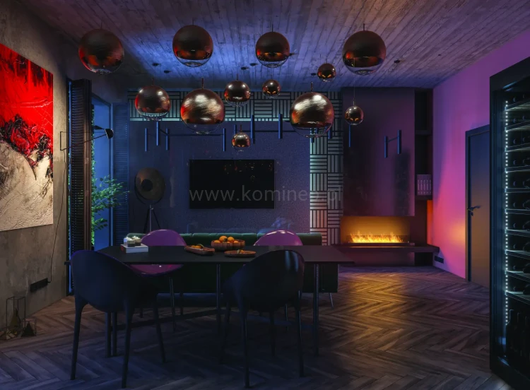 INFIRE INSIDE C1200 Vers1 Biokominek do zabudowy trójstronny