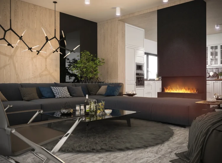 INFIRE INSIDE C1200 Vers1 Biokominek do zabudowy trójstronny