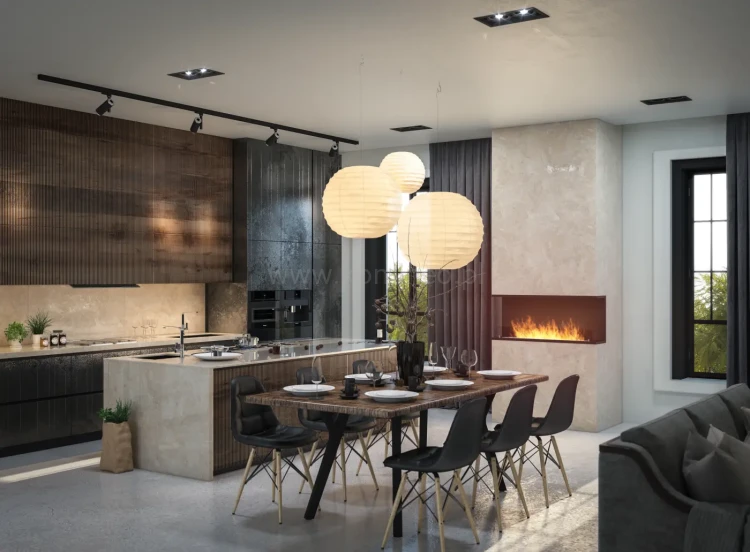 INFIRE INSIDE C1200 Vers2 Biokominek do zabudowy trójstronny