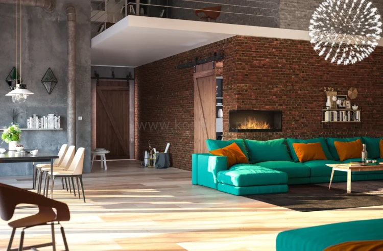 INFIRE INSIDE L1100 Vers2 lewy Biokominek do zabudowy narożny