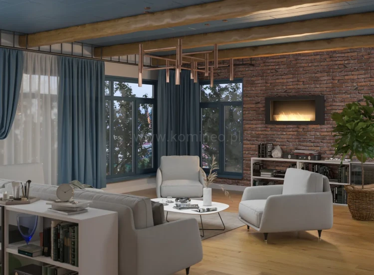 Biokominek INFIRE MURALL 1200 CZARNY