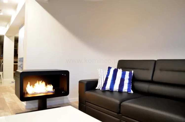 Biokominek INFIRE INECCO CZARNY aranżacja