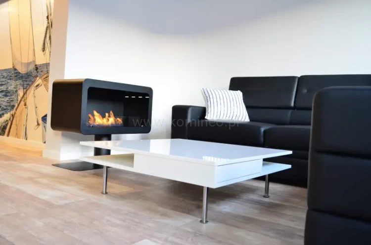 Biokominek INFIRE INECCO CZARNY aranżacja