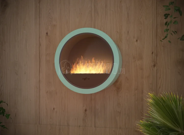 Biokominek INFIRE INCYRCLE WALL aranżacja