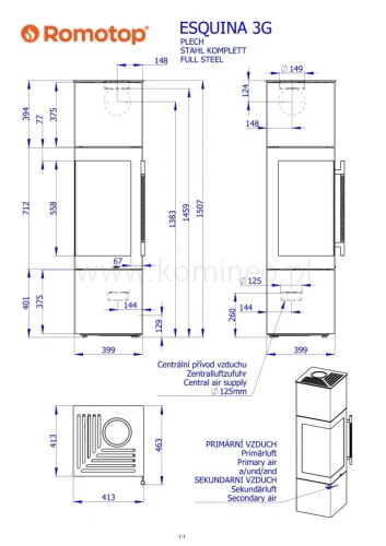 Schemat ROMOTOP ESQUINA 3 G metal