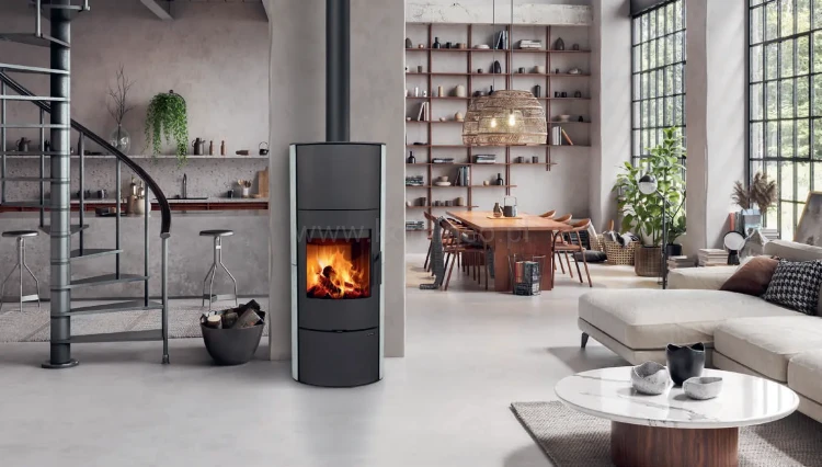 Piec ROMOTOP EVORA H ceramika - aranżacja