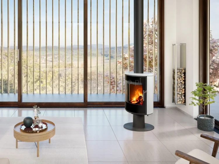 Piec ROMOTOP LAREDO T ceramika aranżacja