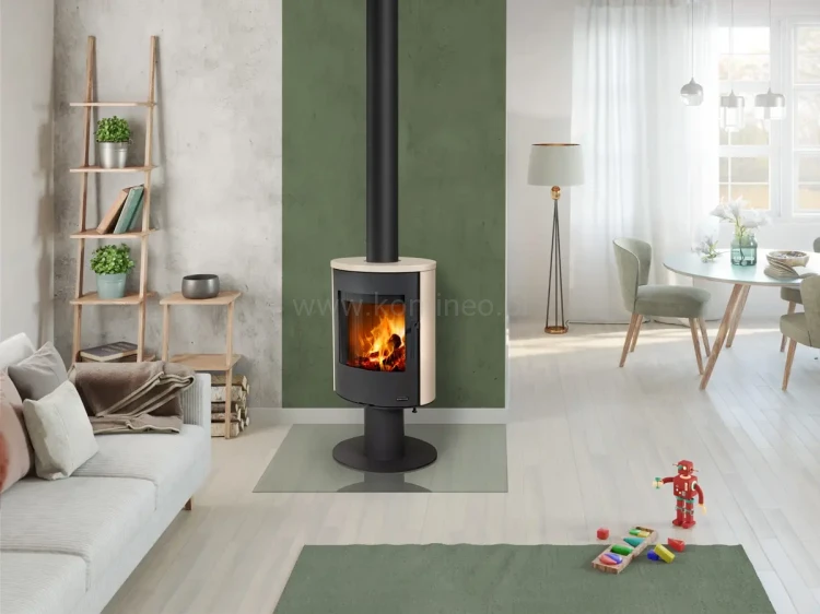 Piec ROMOTOP EVORA T ceramika aranżacja