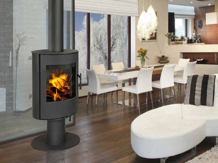 Piec na drewno ROMOTOP EVORA T metal