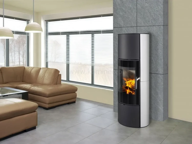 Piec kominkowy ROMOTOP LAREDO H ceramika - aranżacja