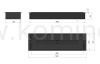 Biokominek do zabudowy SIMPLE fire INBOX 500 BLACK schemat