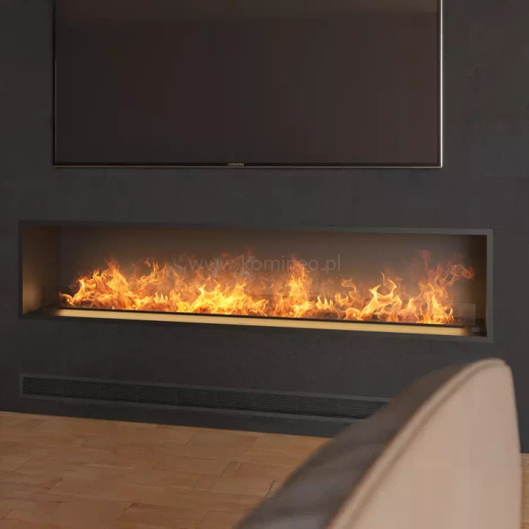 INFIRE INSIDE INVAPO 2200 Kominek elektryczny 3D do zabudowy - aranżacja