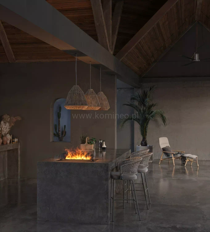 INFIRE INSERT INVAPO 700 Kominek elektryczny 3D do zabudowy - aranżacja