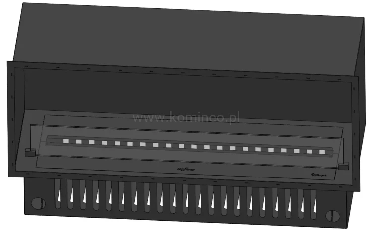 INFIRE INSIDE INVAPO 1200 Kominek elektryczny 3D do zabudowy