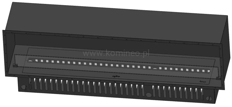 INFIRE INSIDE INVAPO 1800 Kominek elektryczny 3D do zabudowy